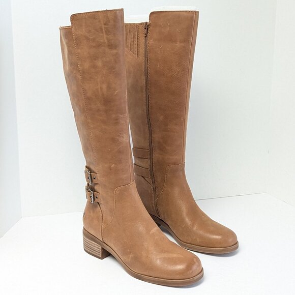 Lucky Brand Izbella Riding Boots, Latte, Women's 8 - Picture 1 of 7